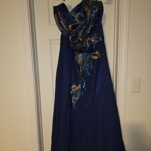 Navy blue formal dress